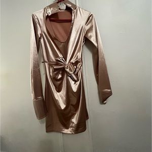 Champagne silk Dress